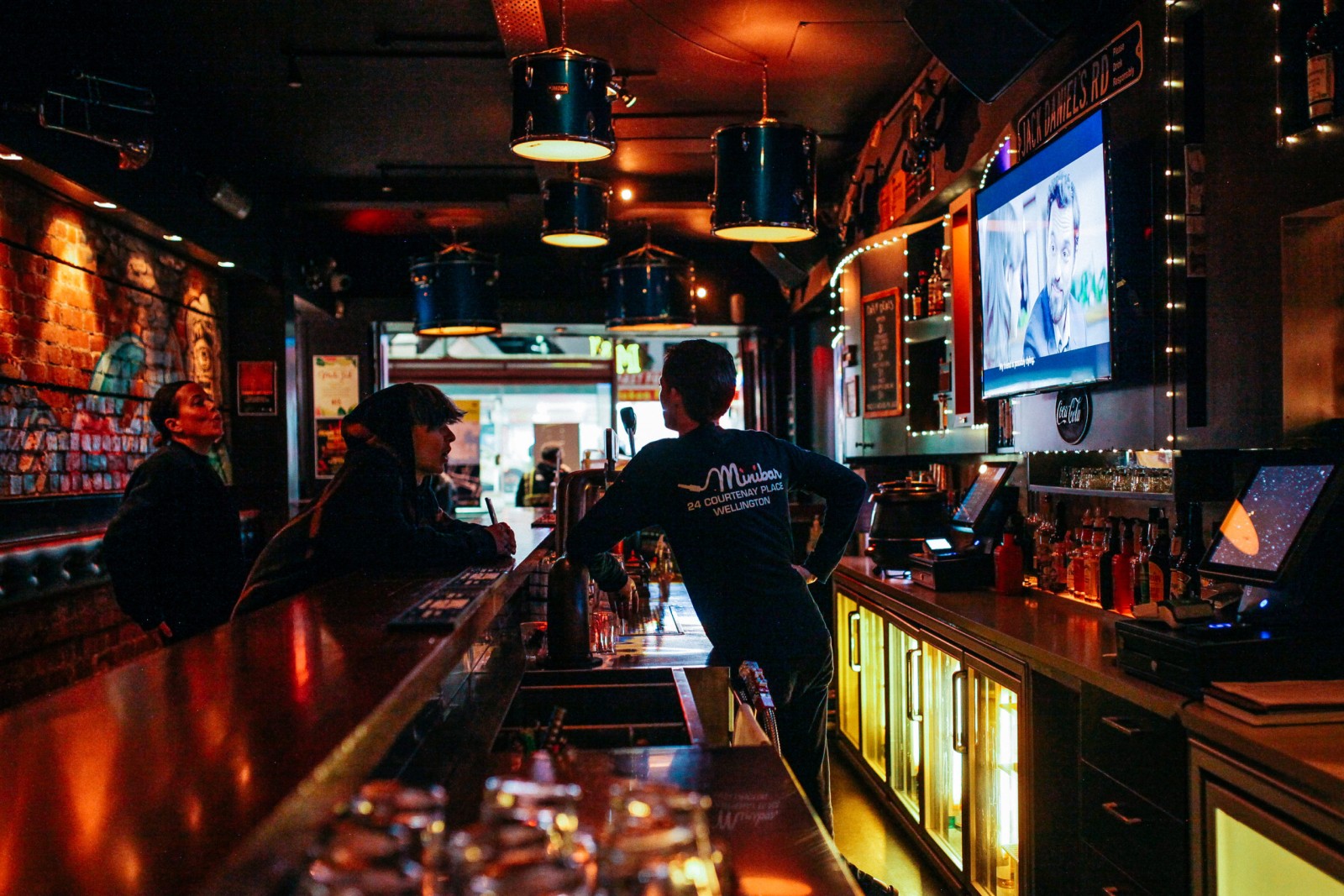 The bar at Minibar on Courtenay Place